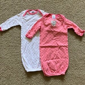 Gerber Pink and White Nightgown Pajamas